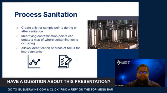 Process Monitoring Tools for Winery Sanitation Programs